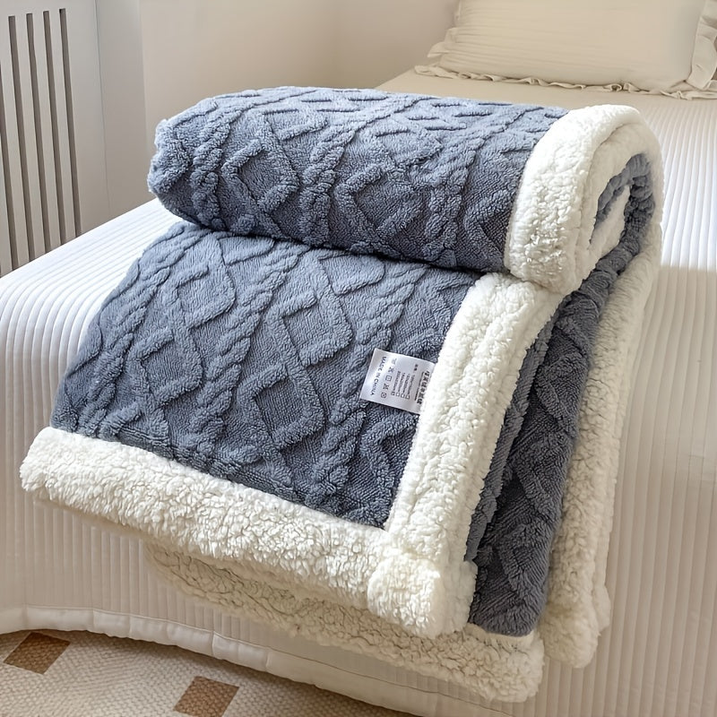 CozyCloud Double-Sided Fleece Throw