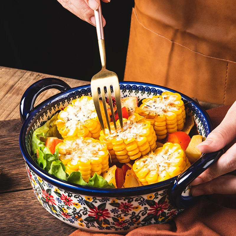 BakeArt Ceramic Binaural Bowls