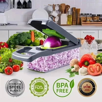 SliceMaster Pro 16-in-1 Vegetable Chopper