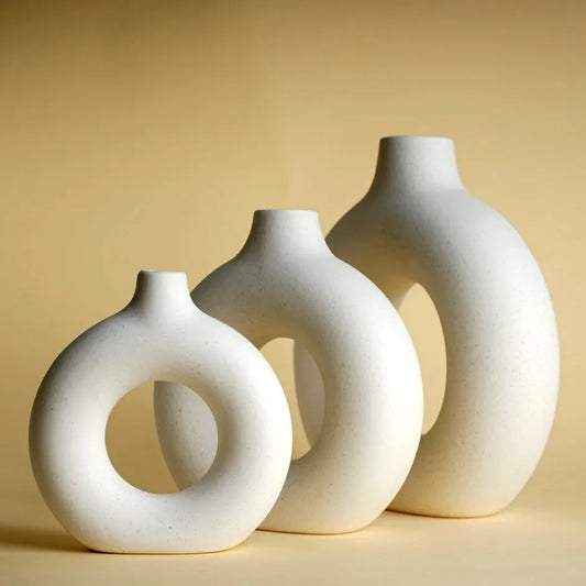 DonutElegance Ceramic Vase