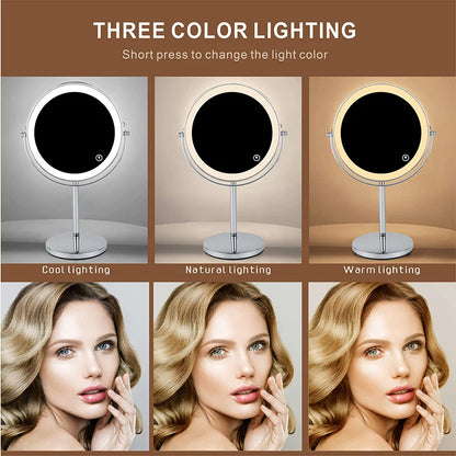 LumiGlow 10X LED Makeup Mirror