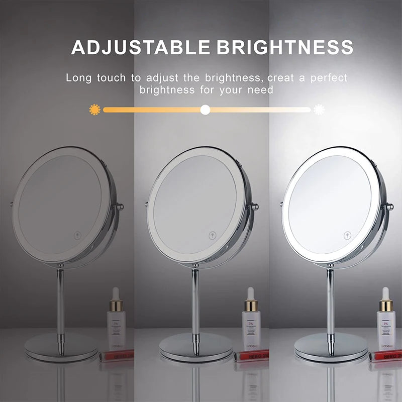 LumiGlow 10X LED Makeup Mirror