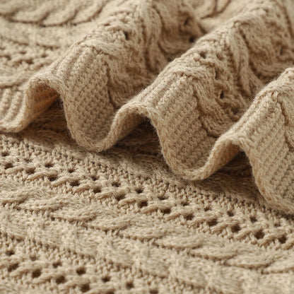 SnuggleNest Knitted baby Blanket